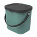 WASTE BIN SEPARATE COLLECTION 6L GREEN ROTHO ALBULA - Кошове и торби за отпадъци<<<Домашни