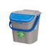 Waste bin Stefanplast ECOWAY Blue Grey polypropylene 28 L Stackable (6 Units) - Почистване Прахосмукачки И