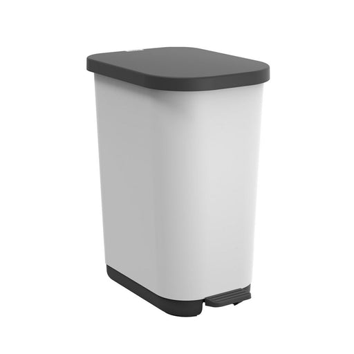 Waste bin with pedal Rotho Ribo White White Plastic 35 L - Други продукти за почистване<<<Почистване Прахосмукачки И