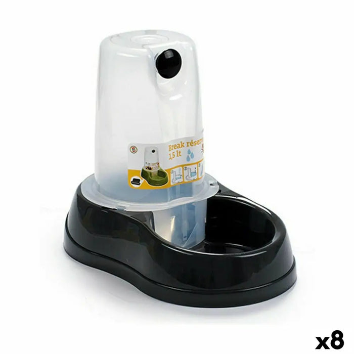 Water dispenser Stefanplast Anthracite Translucent Plastic 1,5 L (8 Units) - Домашни Животни<<<Дом