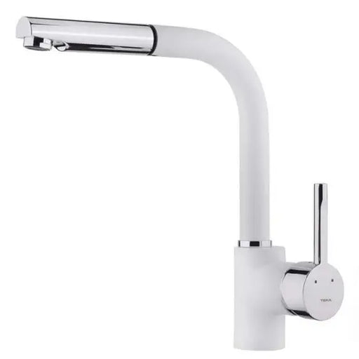 Water faucet TEKA ARES 938 PULL-OUT WHITE - Смесители за кухни<<<Смесители за вода<<<Уреди за