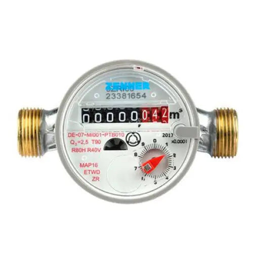 WATER METER ZENNER HOT WATER ZENNER 1/2’’ (13mm) 3m3 - Водомери<<<Вик<<<Строителни