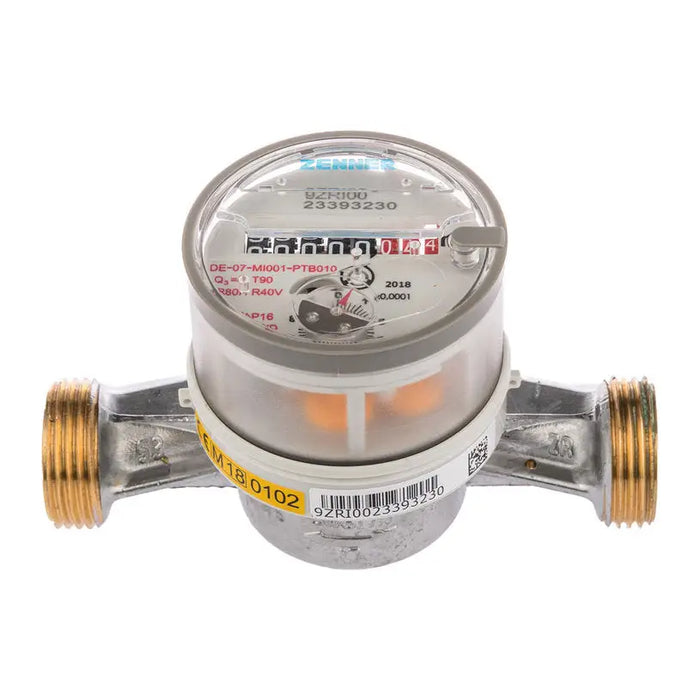 WATER METER ZENNER HOT WATER ZENNER 3/4’’ (20mm) 4m3 - Водомери<<<Вик<<<Строителни