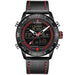 Waterproof male quartz watch with dual display NAVIFORCE 9144 - Men’s Watches