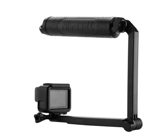 Waterproof selfie stick Telesin 360° for sport cameras (GP-MFW-300) - Straps mounts
