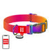 Waudog gradient nylon dog collar with QR code orange size M - Walking and transportation<<<Pets<<<InnproXML