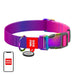 Waudog gradient nylon dog collar with QR code purple size M - Walking and transportation<<<Pets<<<InnproXML