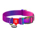Waudog gradient nylon dog collar with QR code purple size M - Walking and transportation<<<Pets<<<InnproXML