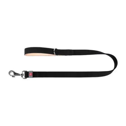 WAUDOG natural leather dog leash 20 mm wide 122 cm long Black - Walking and transportation<<<Pets<<<InnproXML