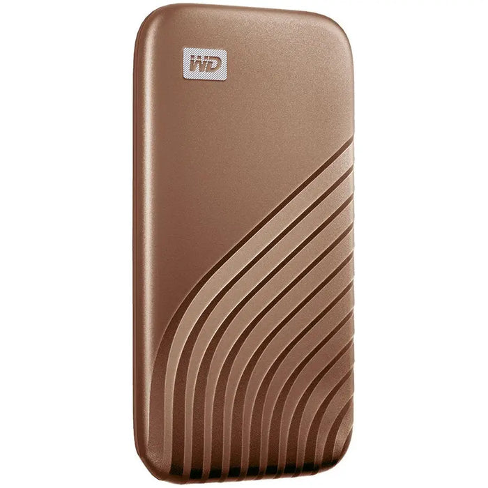 WD My Passport SSD 1TB Gold Cross Compatible USB 3.2 Gen-2 and USB-C 1050MB/s Read 1000MB/s Write PC Mac Compatiable
