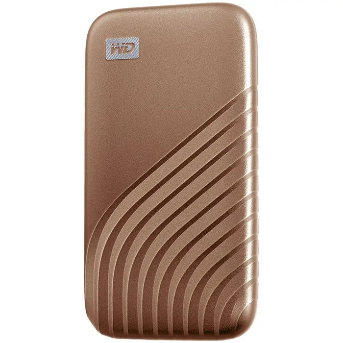 WD My Passport SSD 1TB Gold Cross Compatible USB 3.2 Gen-2 and USB-C 1050MB/s Read 1000MB/s Write PC Mac Compatiable