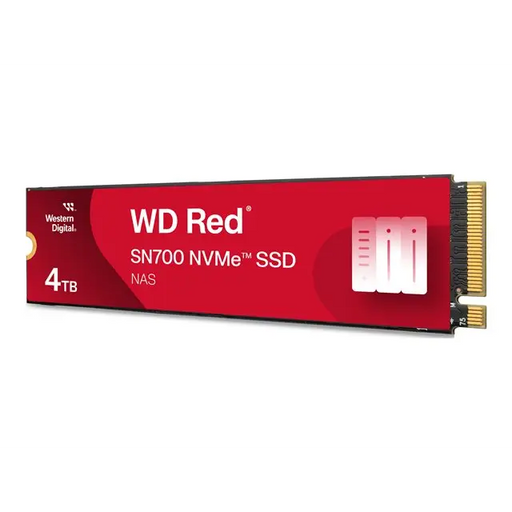 WD Red SSD SN700 NVMe 4TB M.2 2280 PCIe Gen3 8Gb/s internal drive for NAS devices POWERED BY SANDISK - Вътрешни