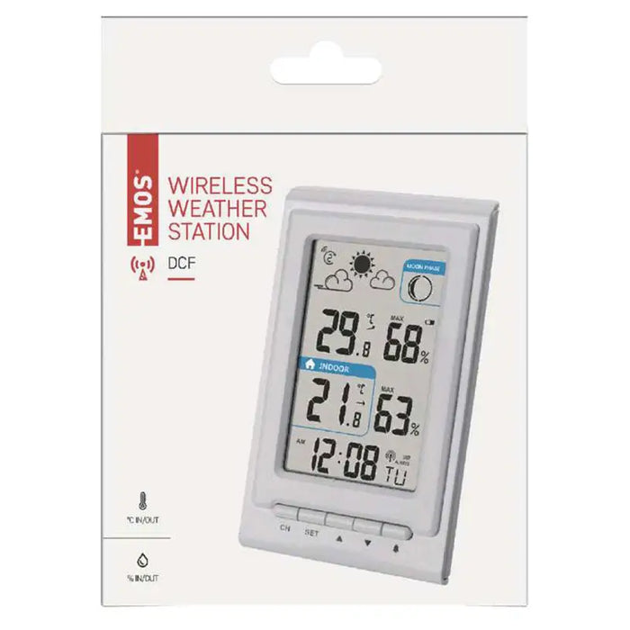WEATHER STATION WITH EXTERNAL WIRELESS SENSOR EMOS E0352 - Други малки електроуреди<<<Домакински