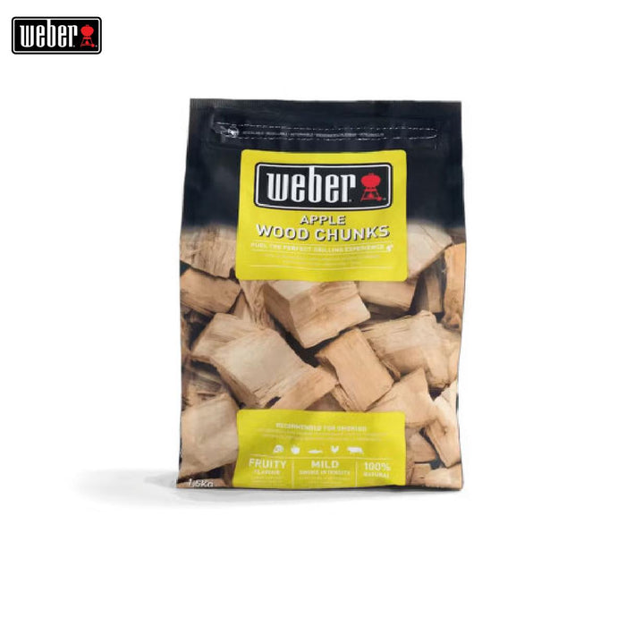 WOODEN SMOKING PIECES WEBER APPLE