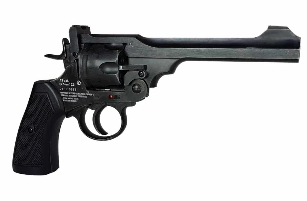WEBLEY MKVI .455 Police cal.4.5 mm Diabolo cartridge 6-shot barrel 4’ CO2 Black Ekp to17J