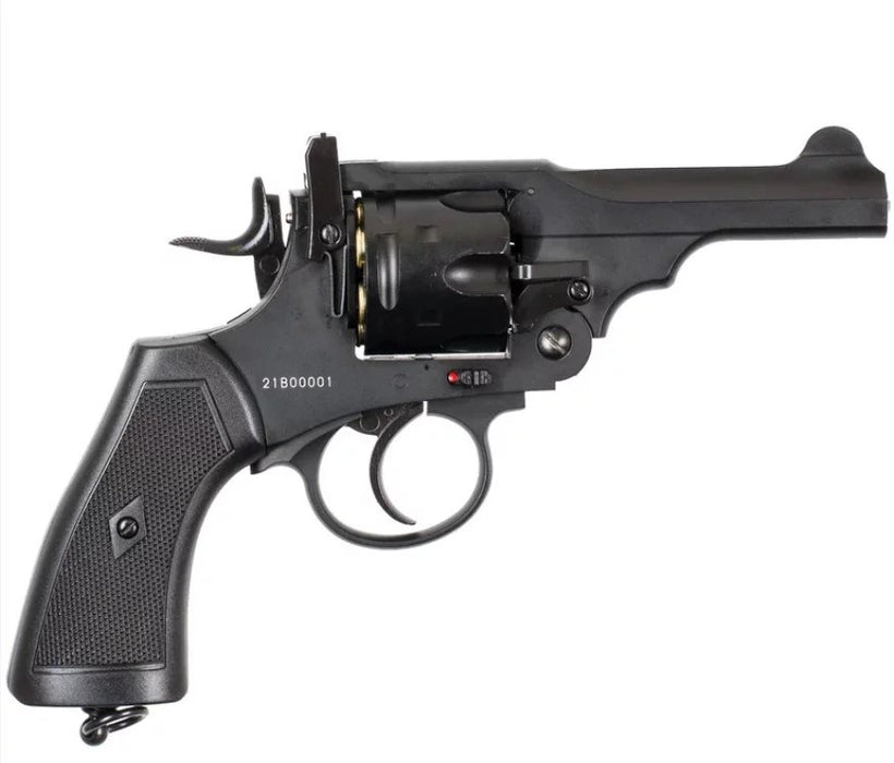 WEBLEY MKVI .455 Police cal.4.5 mm Diabolo cartridge 6-shot barrel 4’ CO2 Black Ekp to17J