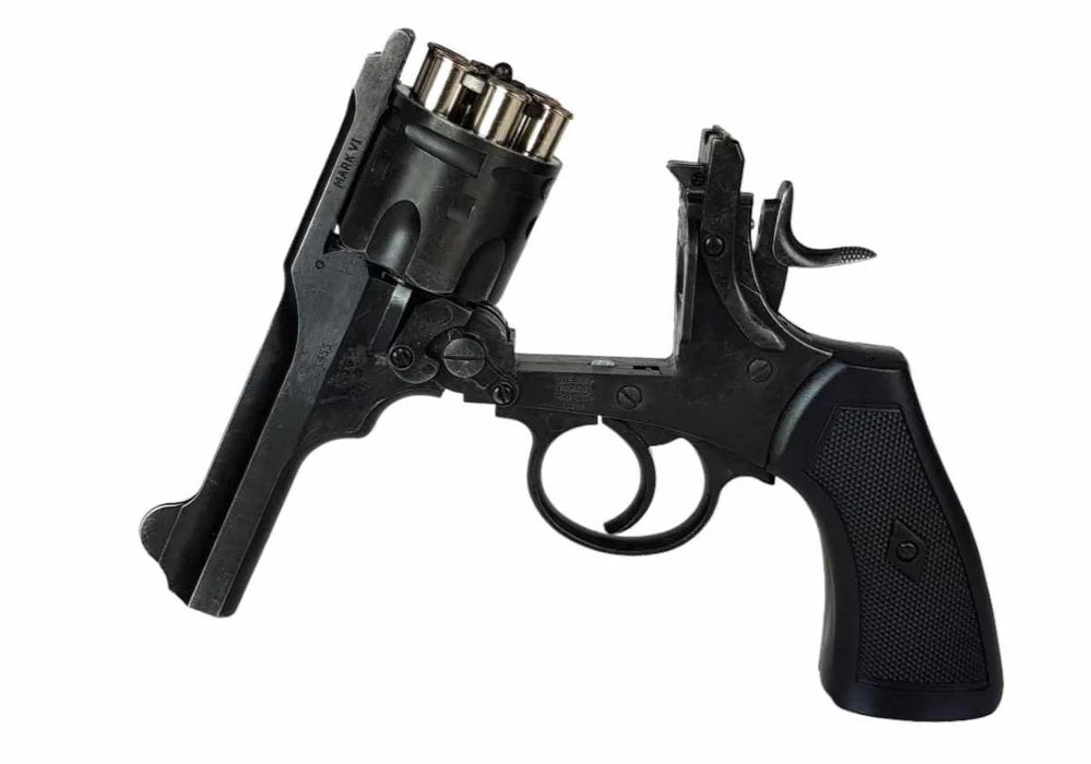 WEBLEY MKVI .455 Police cal.5.5 mm Diabolo cartridge revolver 6-shot. 4’ barrel CO2 Battlefield Ekp to17J