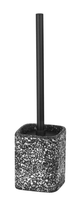 WC K-KT HOLDER AND BRUSH TERRAZZO BLACK