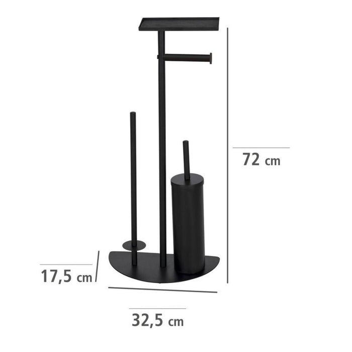 K-KT STAND FOR WC BRUSH AND PAPER BLACK