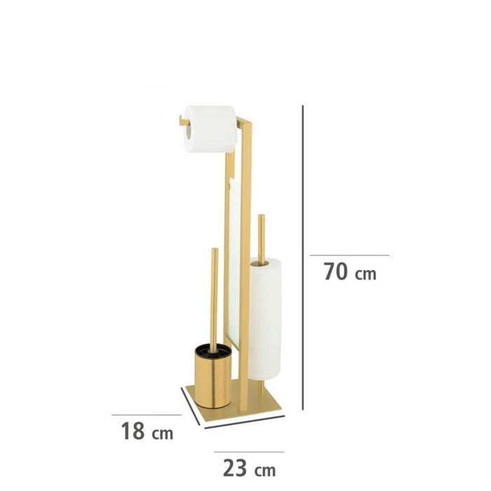 K-KT HOLDER FOR WC BRUSH AND PAPER GOLD