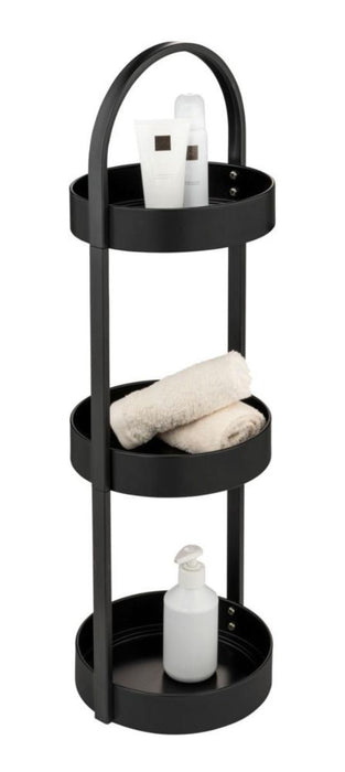 MATTE BLACK 3-TIER BATHROOM SHELF