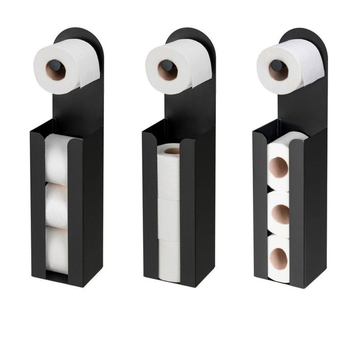STANDING TOILET PAPER DISPLAY BLACK