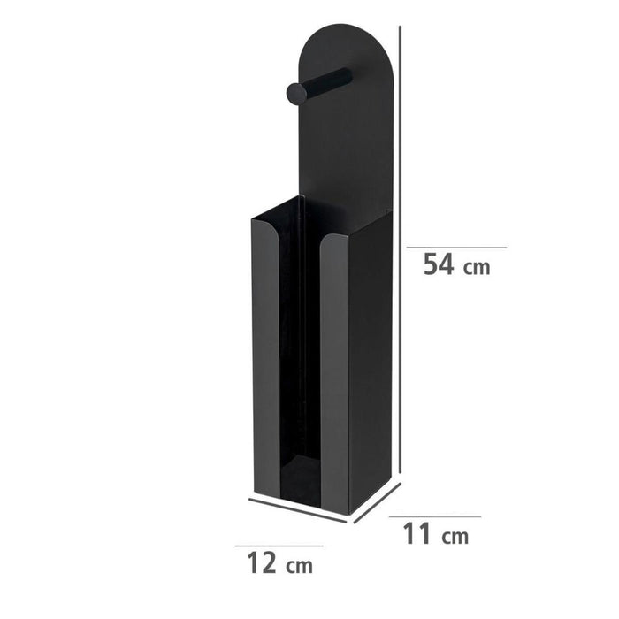 STANDING TOILET PAPER DISPLAY BLACK