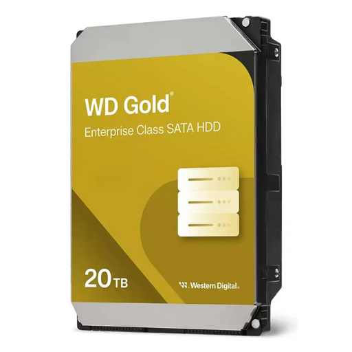 Western Digital Gold WD203KRYZ internal hard drive 20 TB 7200 RPM 512 MB 3.5’’ Serial ATA - Enterprise