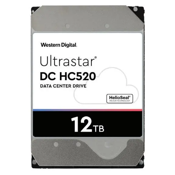 Western Digital Ultrastar DC HC520 12TB internal hard drive 7200 RPM 256 MB 3.5’’ Serial ATA III - Enterprise