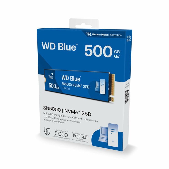 WD Blue SN5000 NVMe SSD 500GB M.2 2280 PCIe Gen4