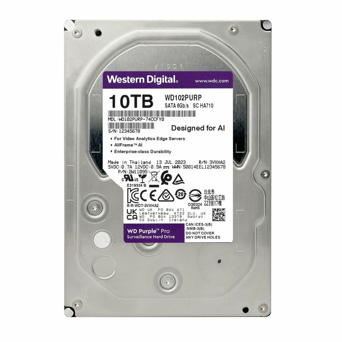 Hard Drive Western Digital WD102PURP 3,5" 10 TB