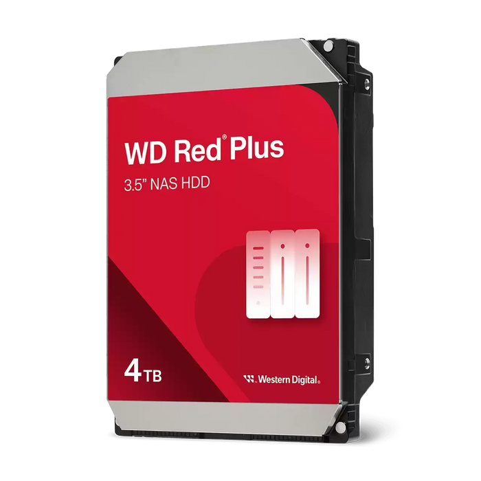 Hard drive WD Red Plus, 4TB NAS, 3.5", 128MB, 5400RPM