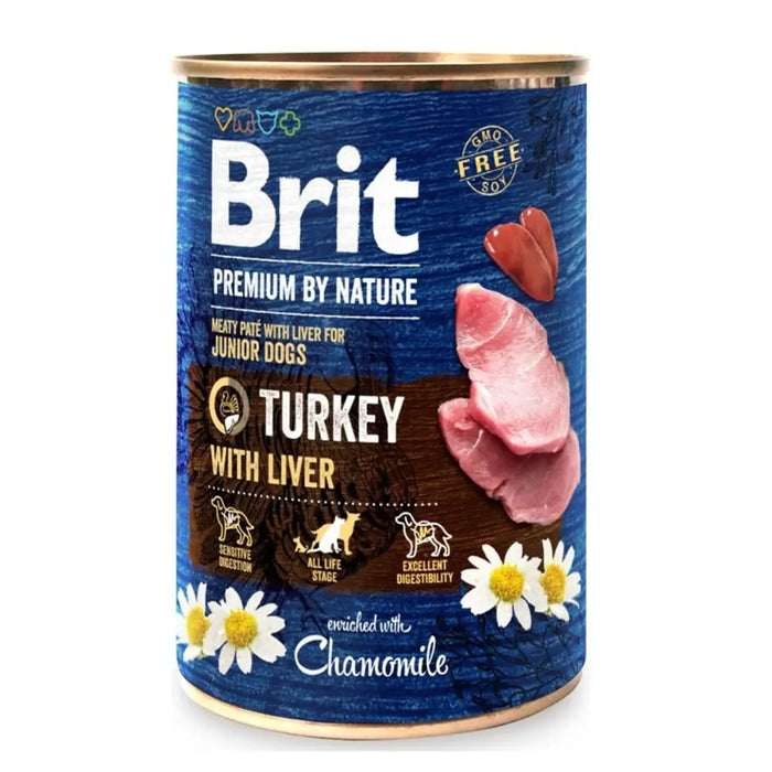 Wet food Brit Premium by nature Turkey 400 g - Хранене на домашни любимци<<<Домашни Животни<<<Дом