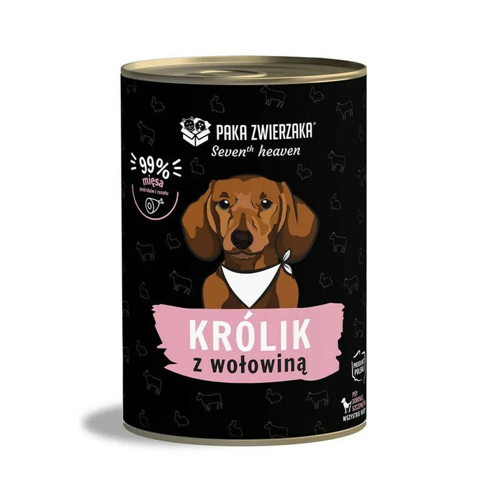 Wet food Paka Zwierzaka Seventh Heaven Rabbit and beef Rabbit 400 g - Хранене на домашни любимци<<<Домашни