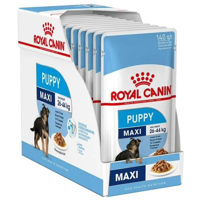 Wet food Royal Canin Maxi Puppy 10 x 140 g - Хранене на домашни любимци<<<Домашни Животни<<<Дом Градина<<<BigBuy&&&Wet