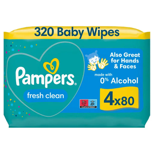 WET TOWELS 4X80 BR PAMPERS FRESH CLEAN - Домакински продукти<<<Домашни потреби<<<Кухня<<<Praktiker