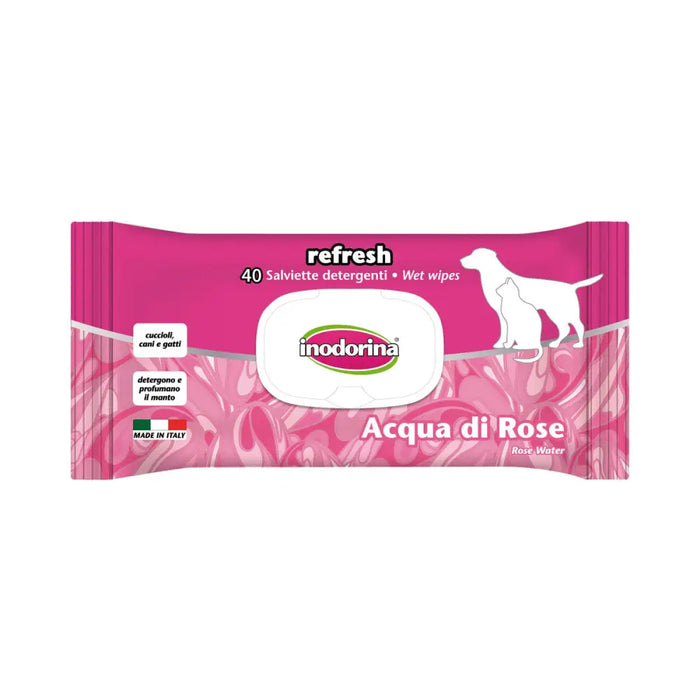 Wet Wipes for Pets Inodorina REFRESH Roses - Домашни Животни<<<Дом Градина<<<BigBuy&&&Здраве и хигиена<<<Домашни