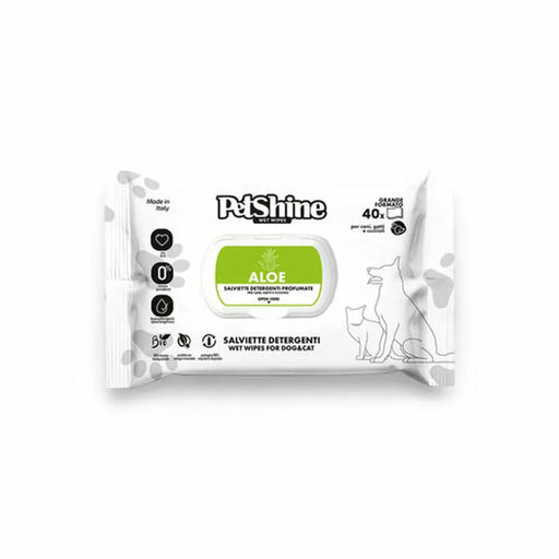 Wet Wipes for Pets Porrini Aloe Vera 40 Units - Домашни Животни<<<Дом Градина<<<BigBuy&&&Здраве и хигиена<<<Домашни