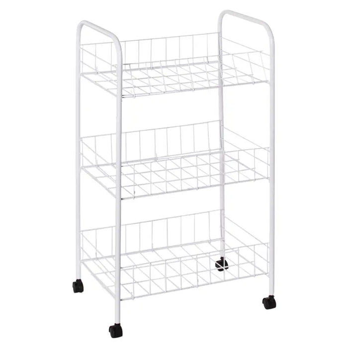 WHEEL RACK 3 TIER WHITE INTRADEDEPO - Шкафове стелажи и гардероби<<<Домашни потреби<<<Кухня<<<Praktiker