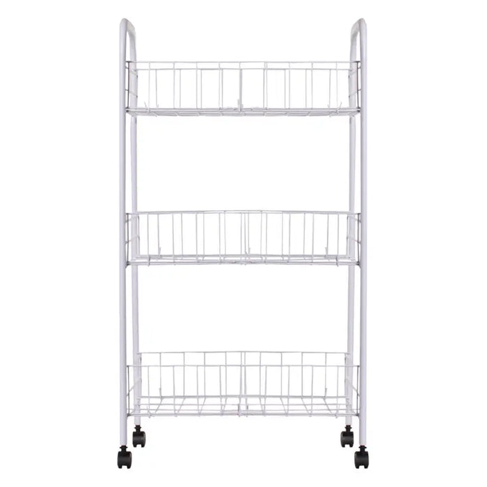 WHEEL RACK 3 TIER WHITE INTRADEDEPO - Шкафове стелажи и гардероби<<<Домашни потреби<<<Кухня<<<Praktiker