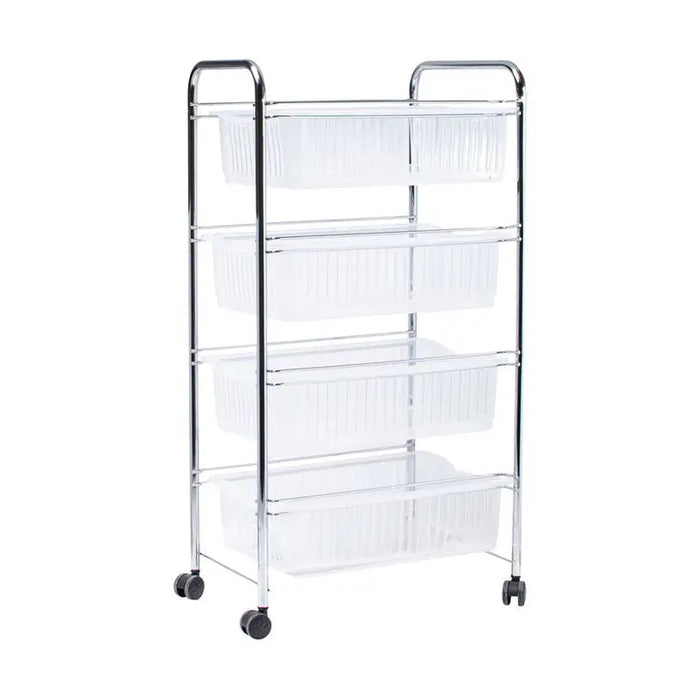 WHEEL RACK 4 LEVELS METAL 88X45X34CM HORECANO - Шкафове стелажи и гардероби<<<Домашни потреби<<<Кухня<<<Praktiker