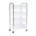 WHEEL RACK 4 LEVELS METAL 88X45X34CM HORECANO - Шкафове стелажи и гардероби<<<Домашни потреби<<<Кухня<<<Praktiker