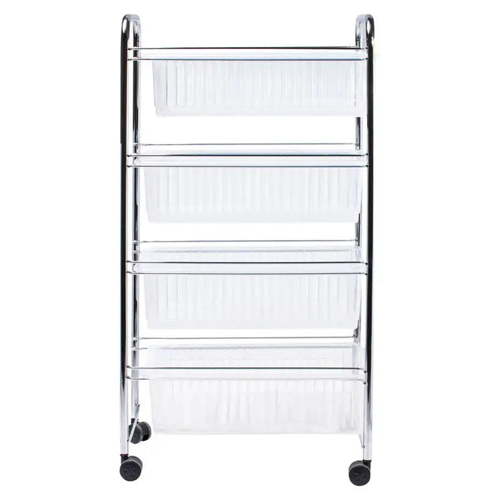 WHEEL RACK 4 LEVELS METAL 88X45X34CM HORECANO - Шкафове стелажи и гардероби<<<Домашни потреби<<<Кухня<<<Praktiker