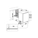 Whirlpool WI 7020 PF Semi built-in 14 place settings E - Built-in dishwashersAGD-ZMZ<<<Home Appliance