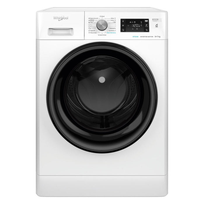 Washing machine with dryer WHIRLPOOL FFWDB 976258 BV EE, 9/7 kg, 6th Sense, FreshCare+, 1600 rpm.
