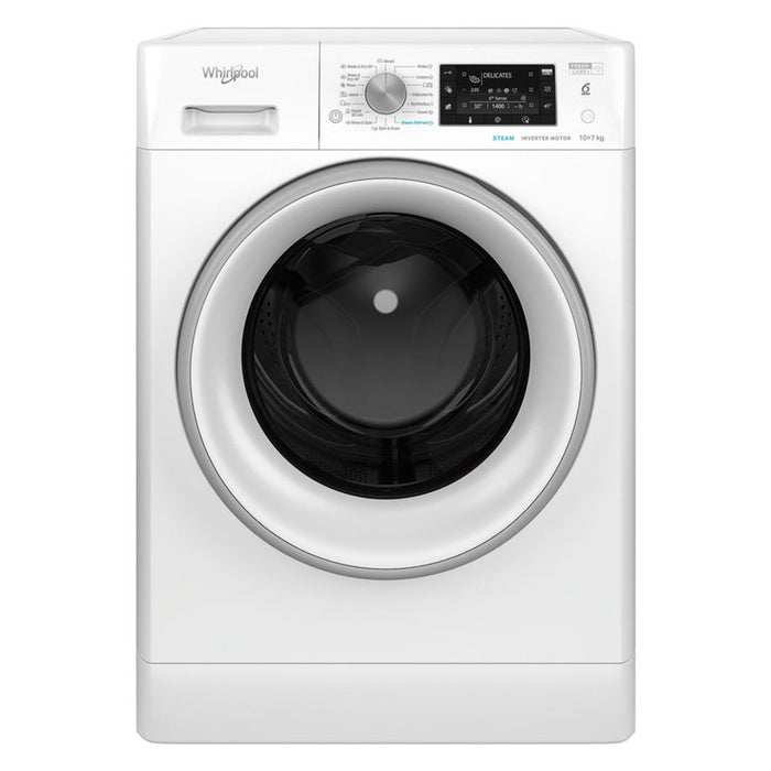 Washer dryer Whirlpool FFWDD 1076258 SV EE , 10.00 kg, 1600 rpm, 7 kg, E , White