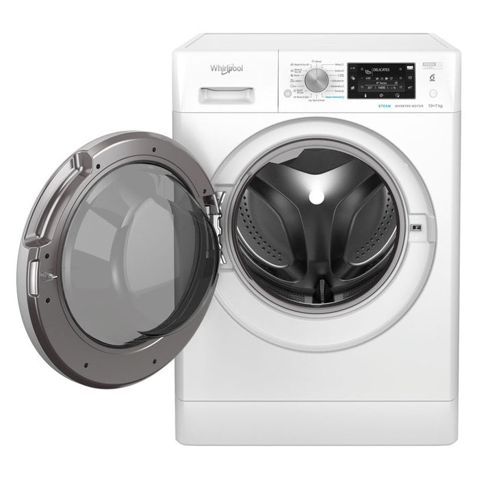 Washer dryer Whirlpool FFWDD 1076258 SV EE , 10.00 kg, 1600 rpm, 7 kg, E , White