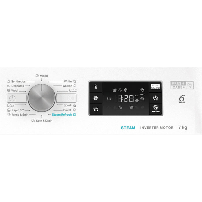 Washing machine WHIRLPOOL FFB 7269 WV EE 7.0 kg, 1200 rpm, INVERTER MOTOR