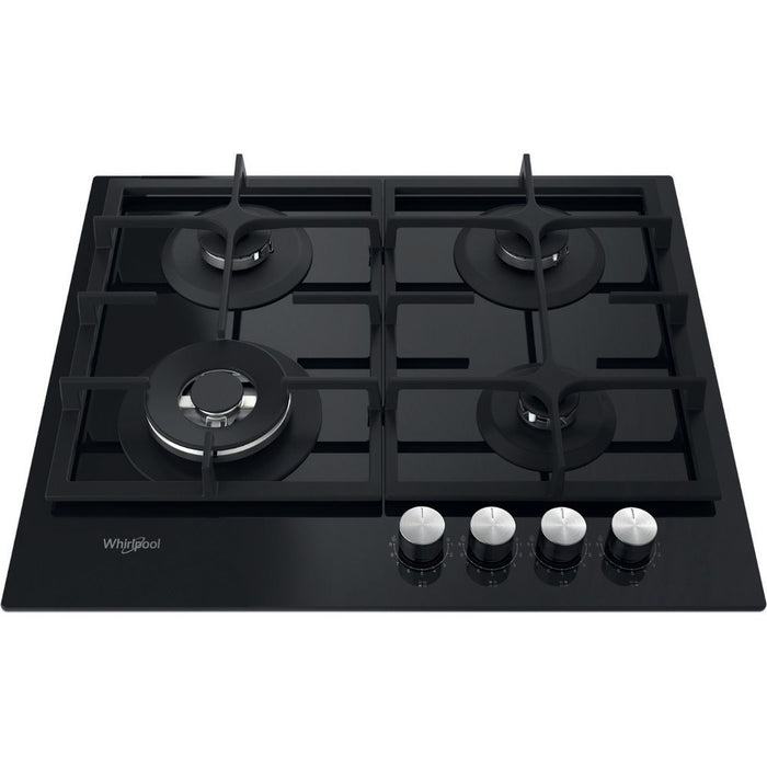 Whirlpool AKTL 629/NB1 hob Black Built-in 59 cm Gas 4 zone(s)
