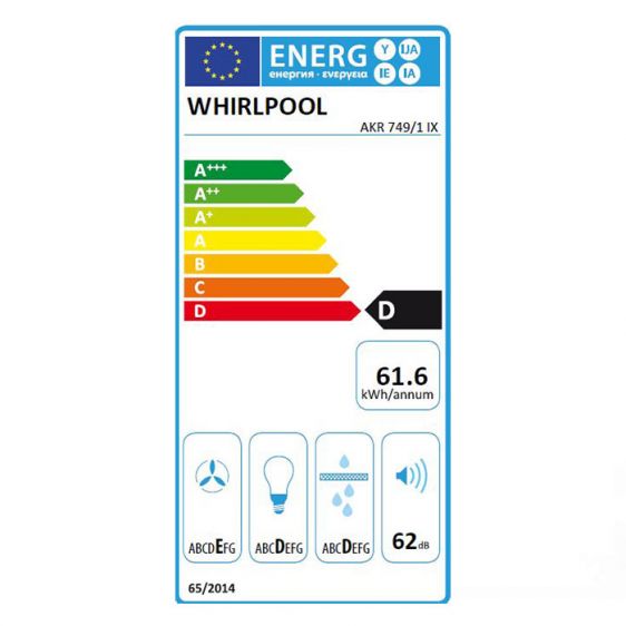 Built-in hood Whirlpool AKR 749/1 IX